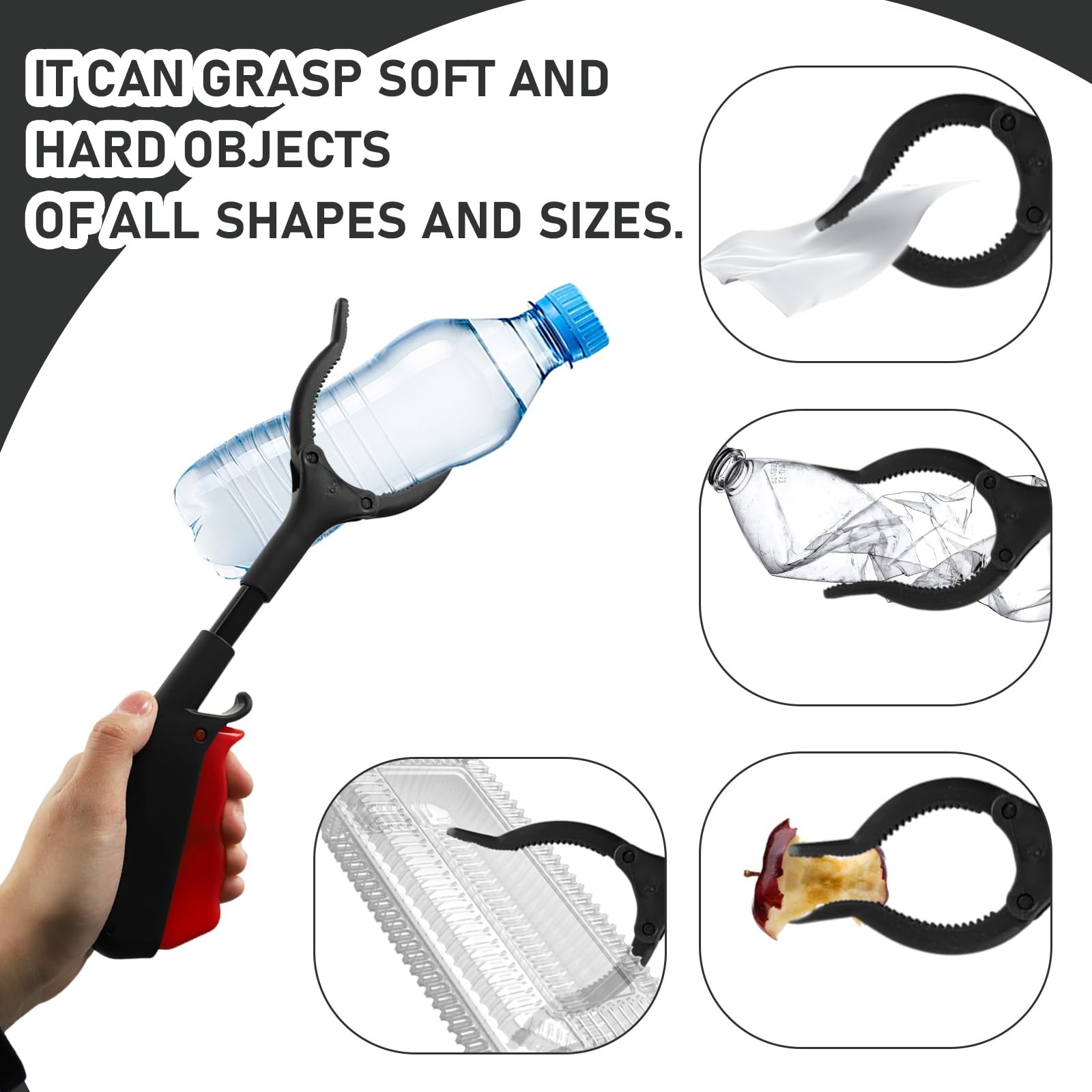 Short Grabber Reacher Tool 2 PCS,Small Tools Non-Slip...