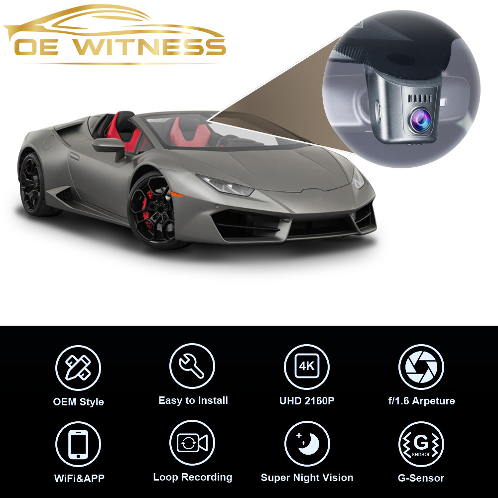 OE Witness 4K Ultra HD Plug & Play Dash Cam For Lamborghini All Models 2018-2023