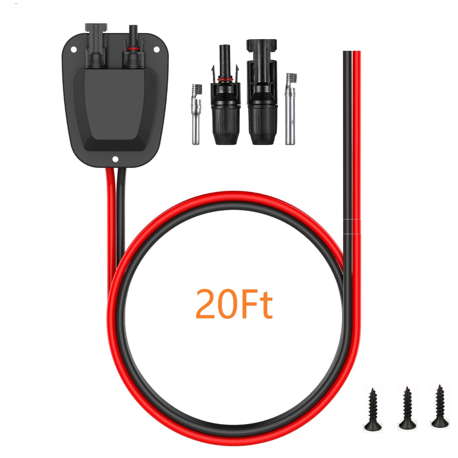 Solarenz Solar Double Cable Entry Gland Installed Solar Panel Extension Cable-