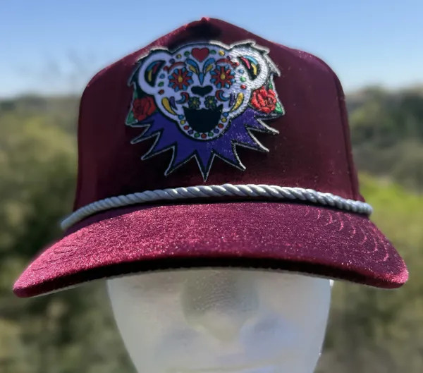Grateful Dead Velour Snapback: "Oso de los Muertos