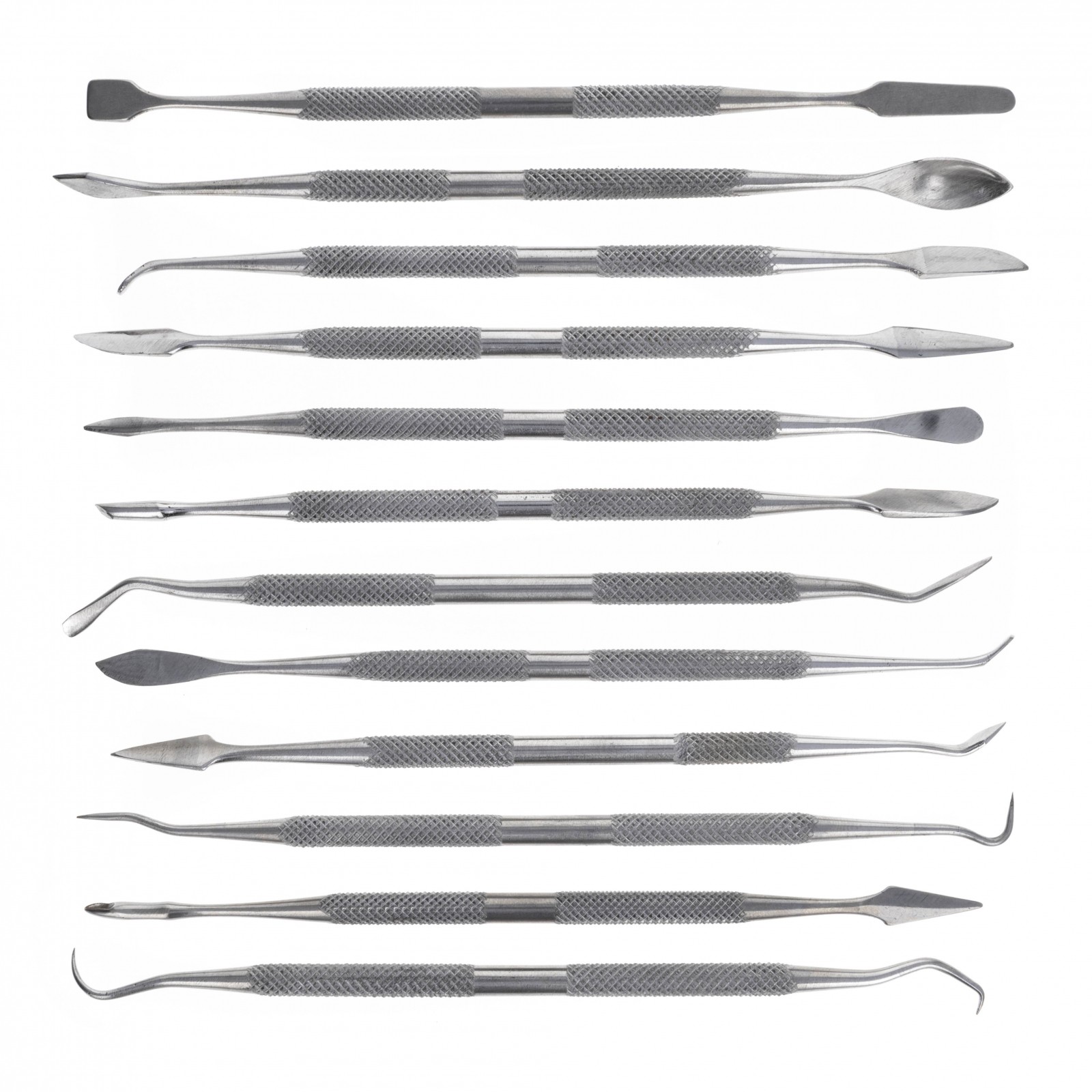 Dual Sided 12pc Wax Clay Carving Pick Spatula Tool Set with Case Arts and Crafts