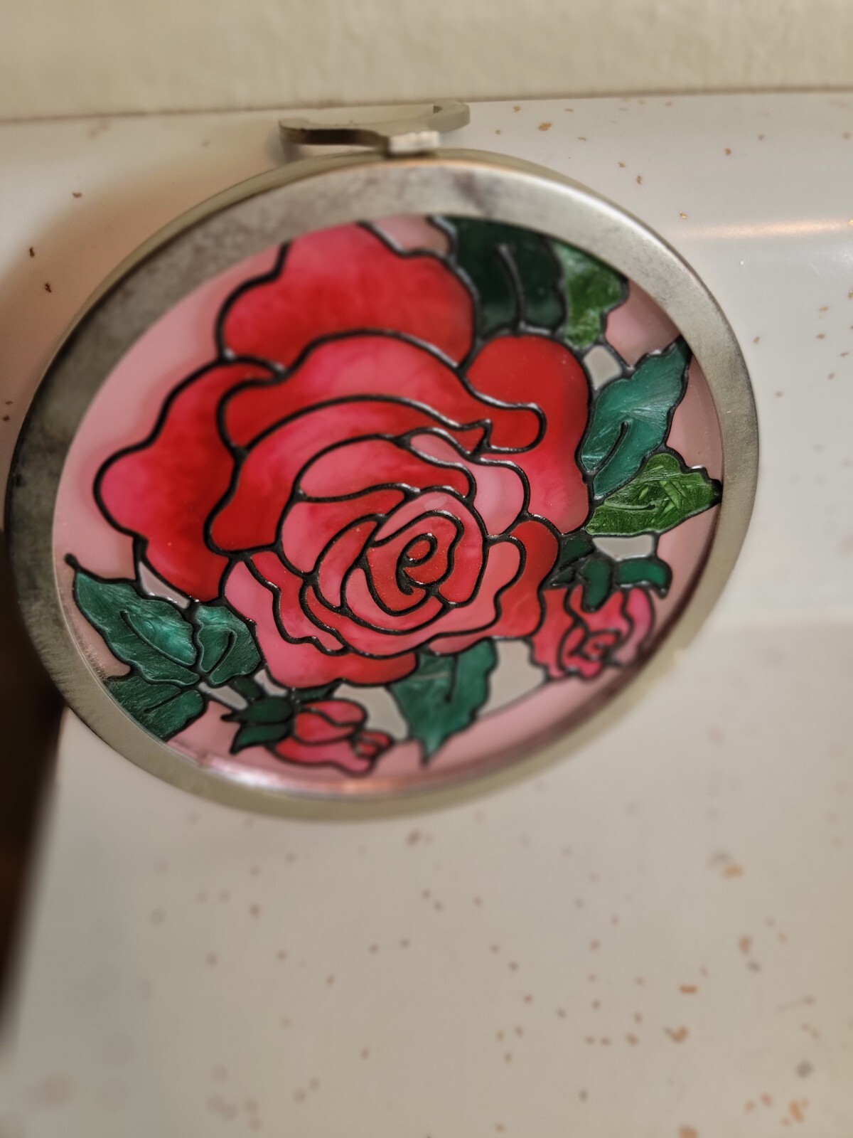 SWITCHABLES STAINED GLASS NIGHT LIGHT COVER ROSES