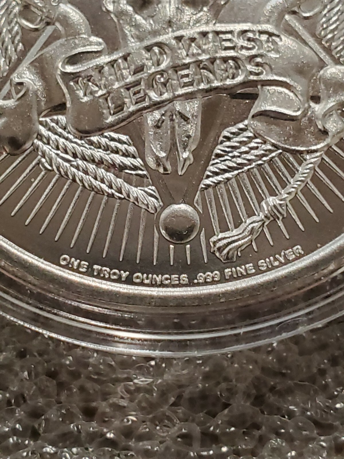 Johnny Ringo 1 oz .999 silver Wild West Legends Gun slinger colt 45 Tombstone