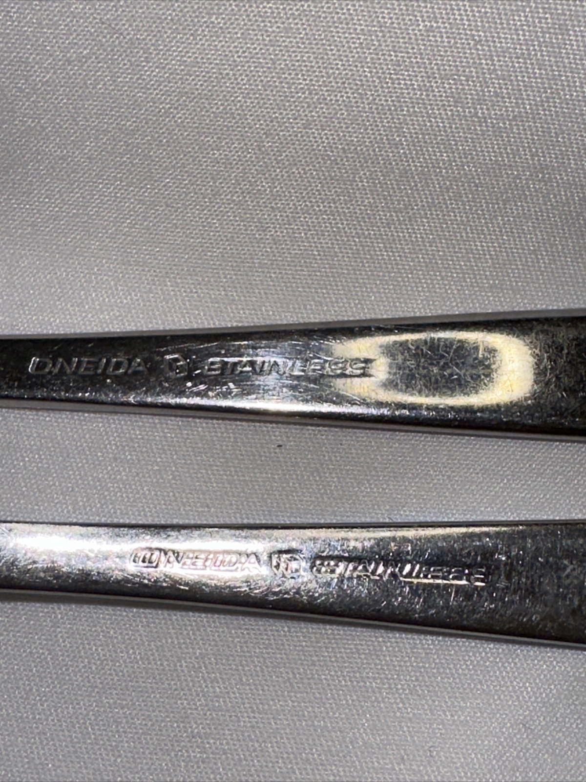 Oneida Cube WILL O' WISP Flatware Serving Spoon + Serving Fork Replacement Exc