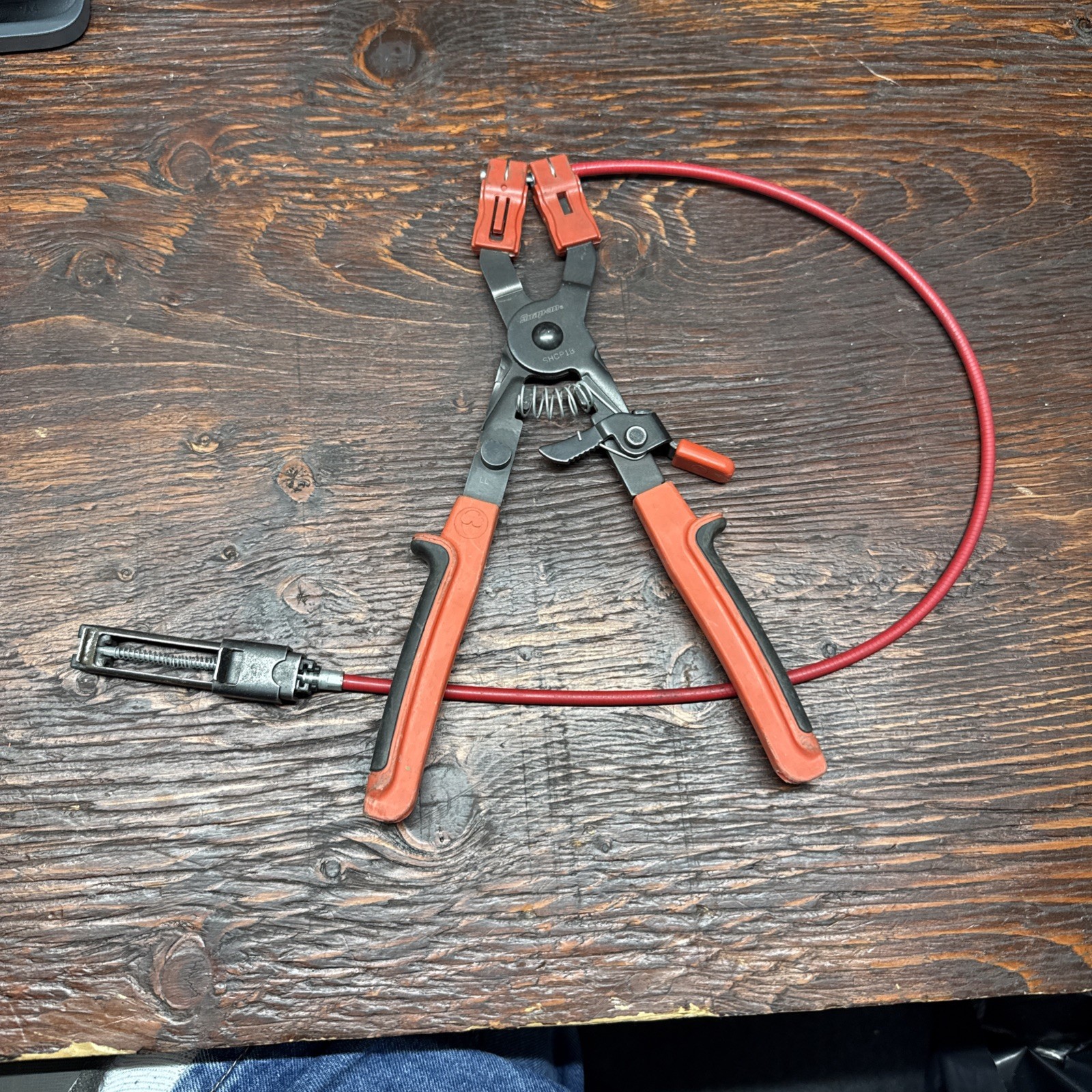 Snap-on Tools HCP48BCF RED Soft Grip 8" Universal Hose Clamp Pliers