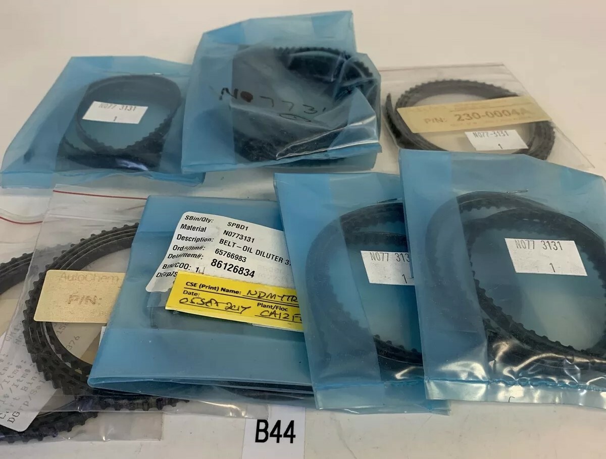 PERKIN ELMER BELT OIL DILUTER 37.8” N0773131 (LOT OF 8) FAST SHIPPING!