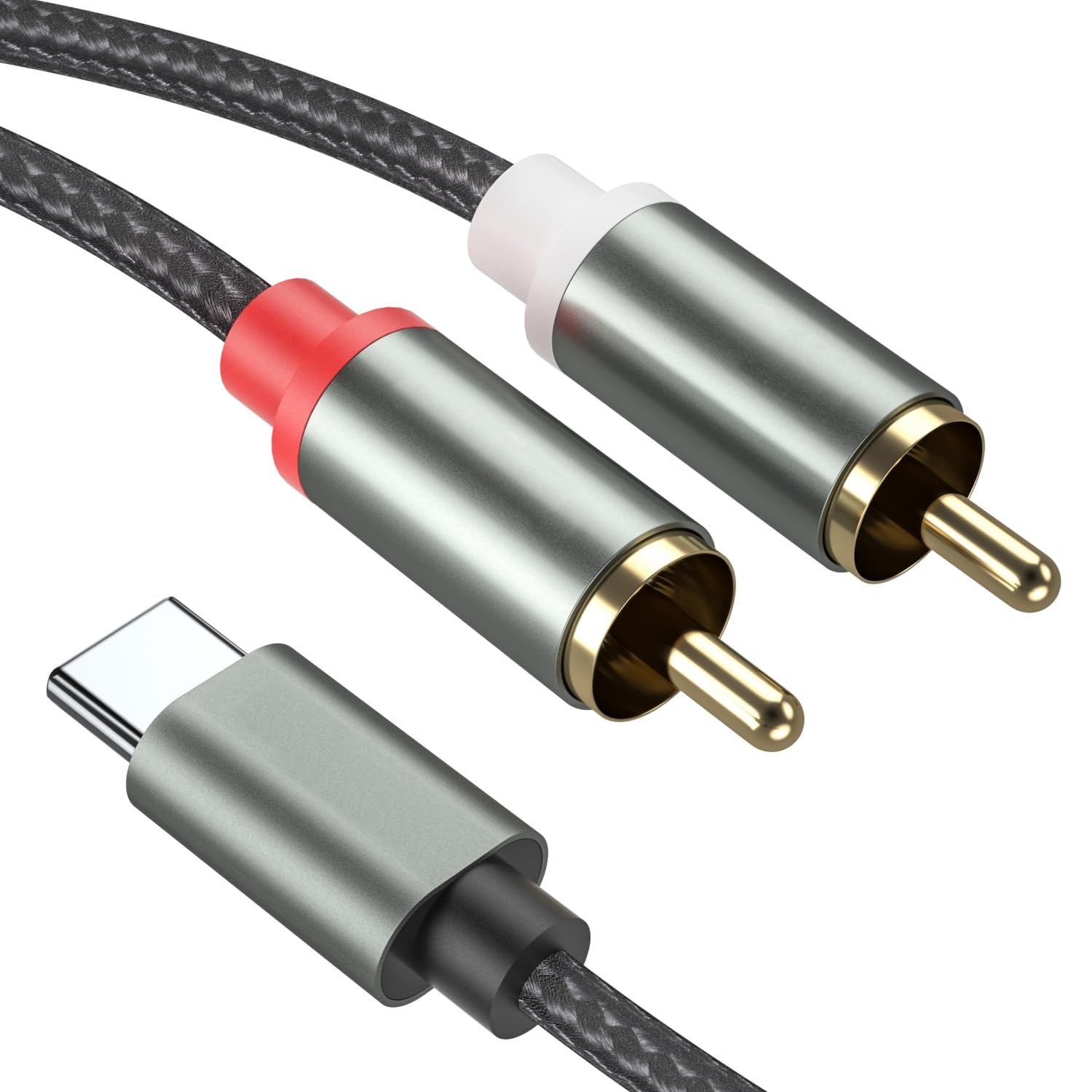 USB C to 2 RCA Audio Cable, Cables Type-C 2 Male C for...
