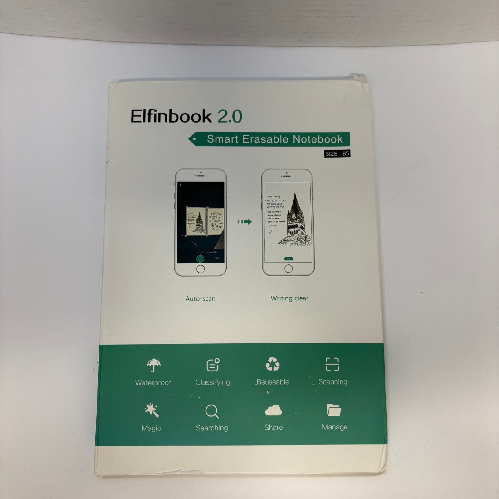 Elfinbook 2.0 Smart Erasable Notebook – Reusable Digital Note Taking NEVER USED