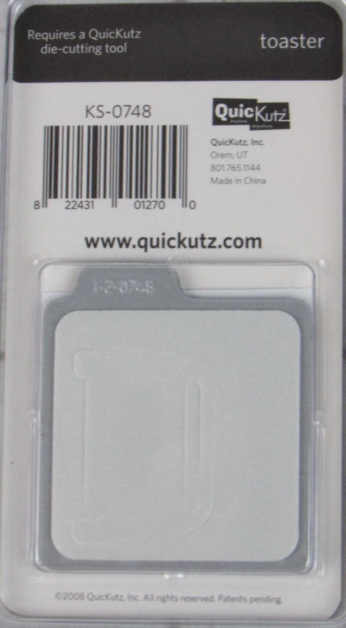 QuicKutz Toaster 2x2, 2 Cutting Die Set KS-0748