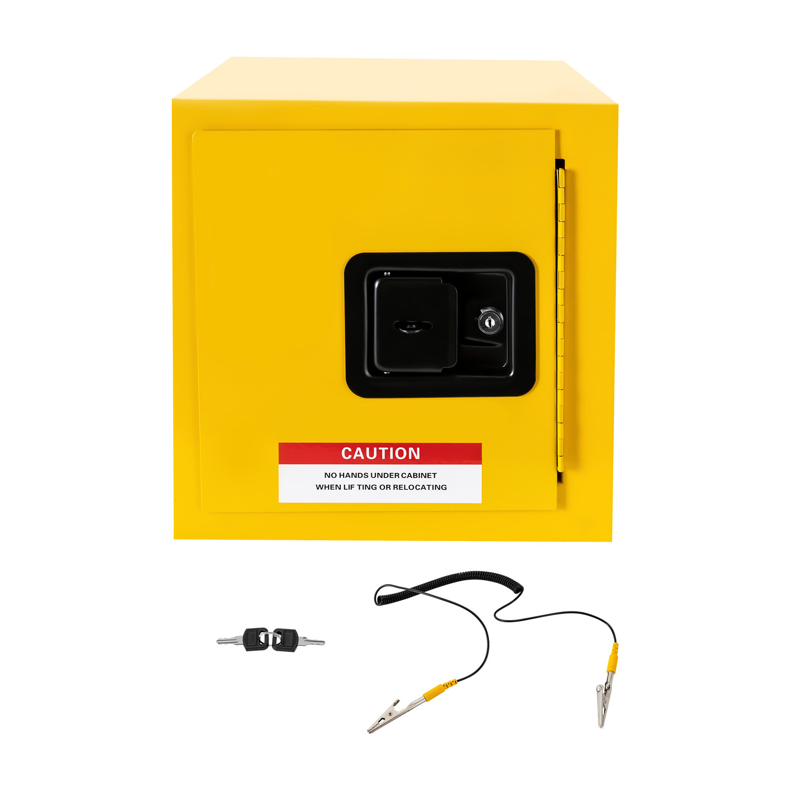 2Gal Flammable Cubic Hazardous Storage Cabinet Fireproof & Leakproof Liquid Bin