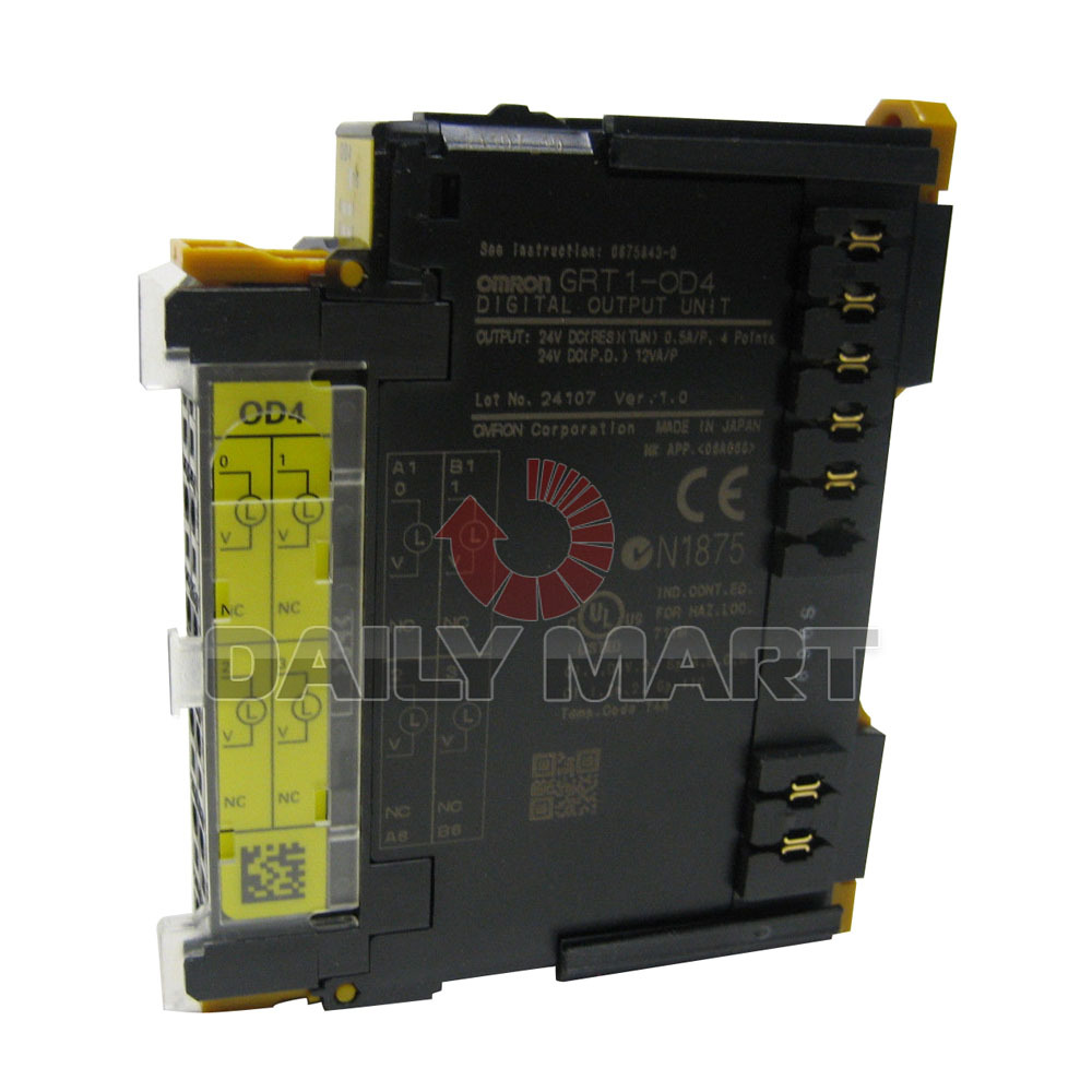 OMRON GRT1-OD4 4 POINT DIGITAL OUTPUT UNIT I/O DIN RAIL MODULE PLC NEW