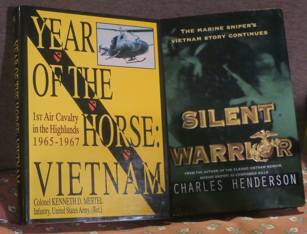 Year of the Horse,Vietnam-1st Air Cavalry in Highlands by Mertel & Sniper Book