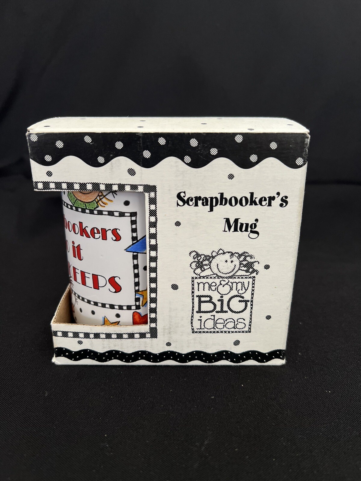 Me & My Big Ideas Scrapbooker's Do It For Keeps Mug Cup New In Box 15oz