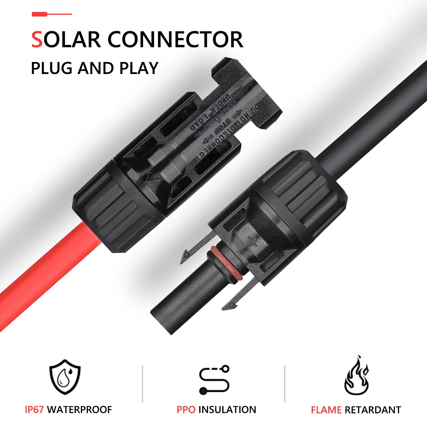 YXGOOD Solar Crimping Tool for Panel Cable with 12 Pairs Solar...