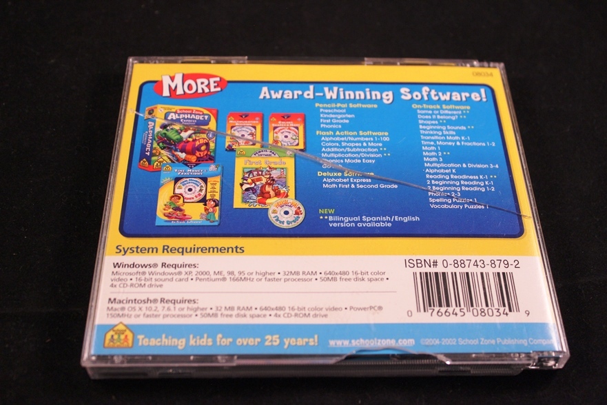 Progam CD "Transition Math" Grades K-1 On-Track Software Used