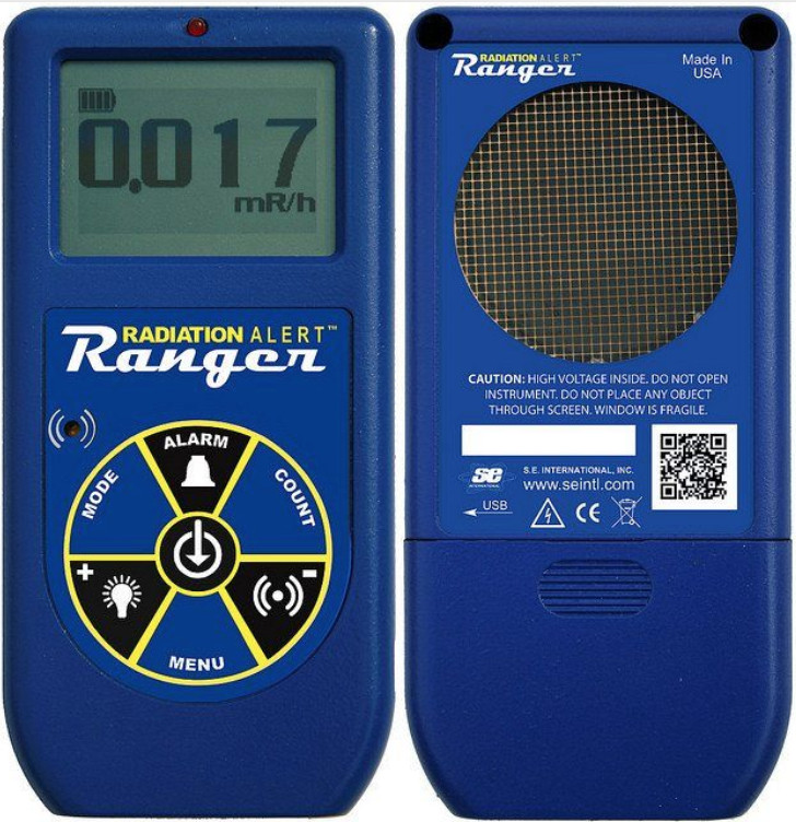 Radiation Alert Ranger Radiation Survey Meter, Lcd, Nist, Calibration