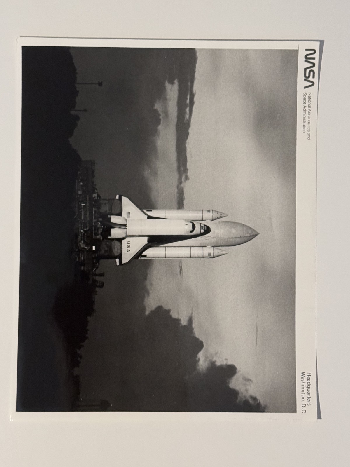 NASA STS-2 Shuttle On Crawler Transporter At Kennedy Space Center Press Photo