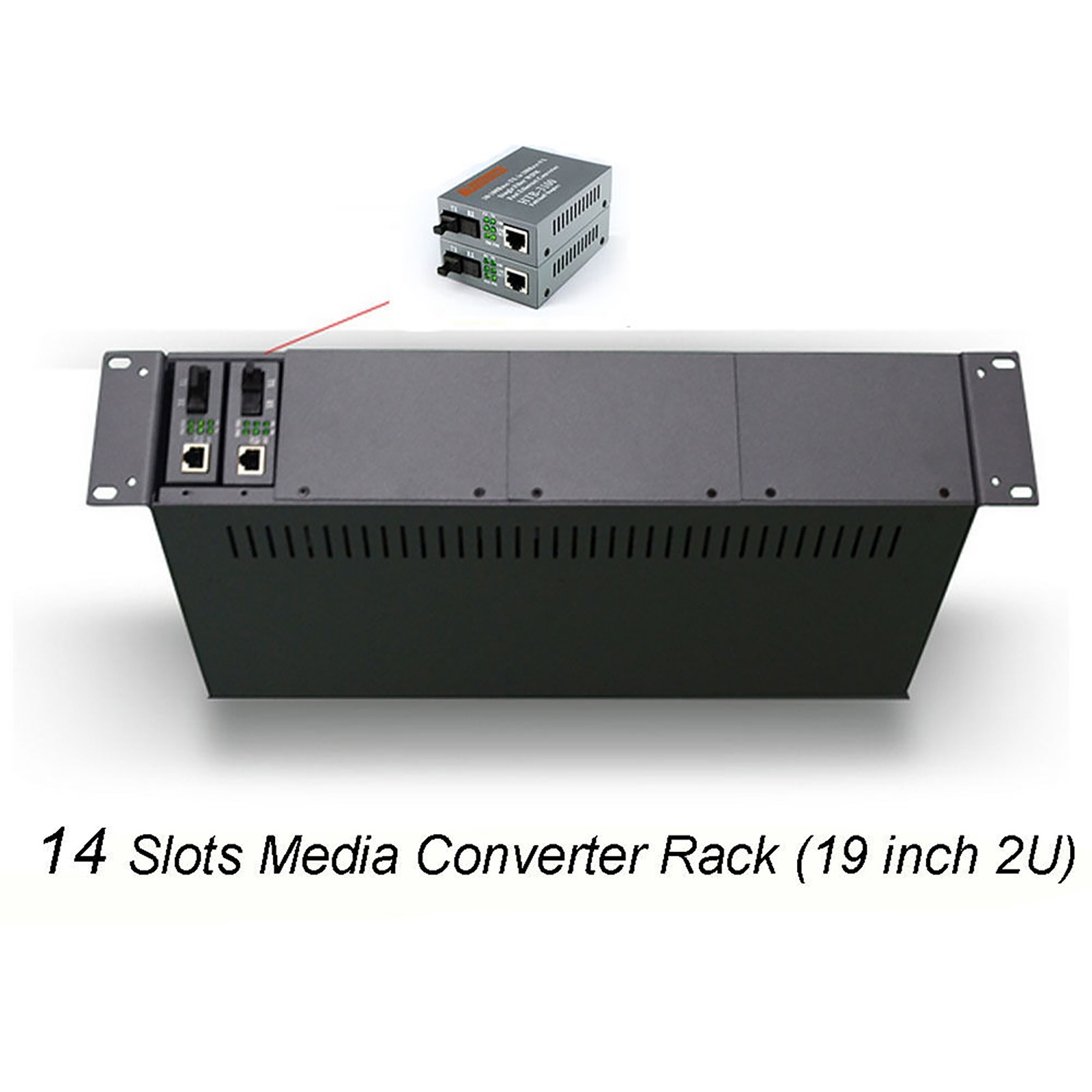 Premium 10/100Mbps Ethernet to Fiber Optic Media Converters-Singlemode 25Km 2pcs