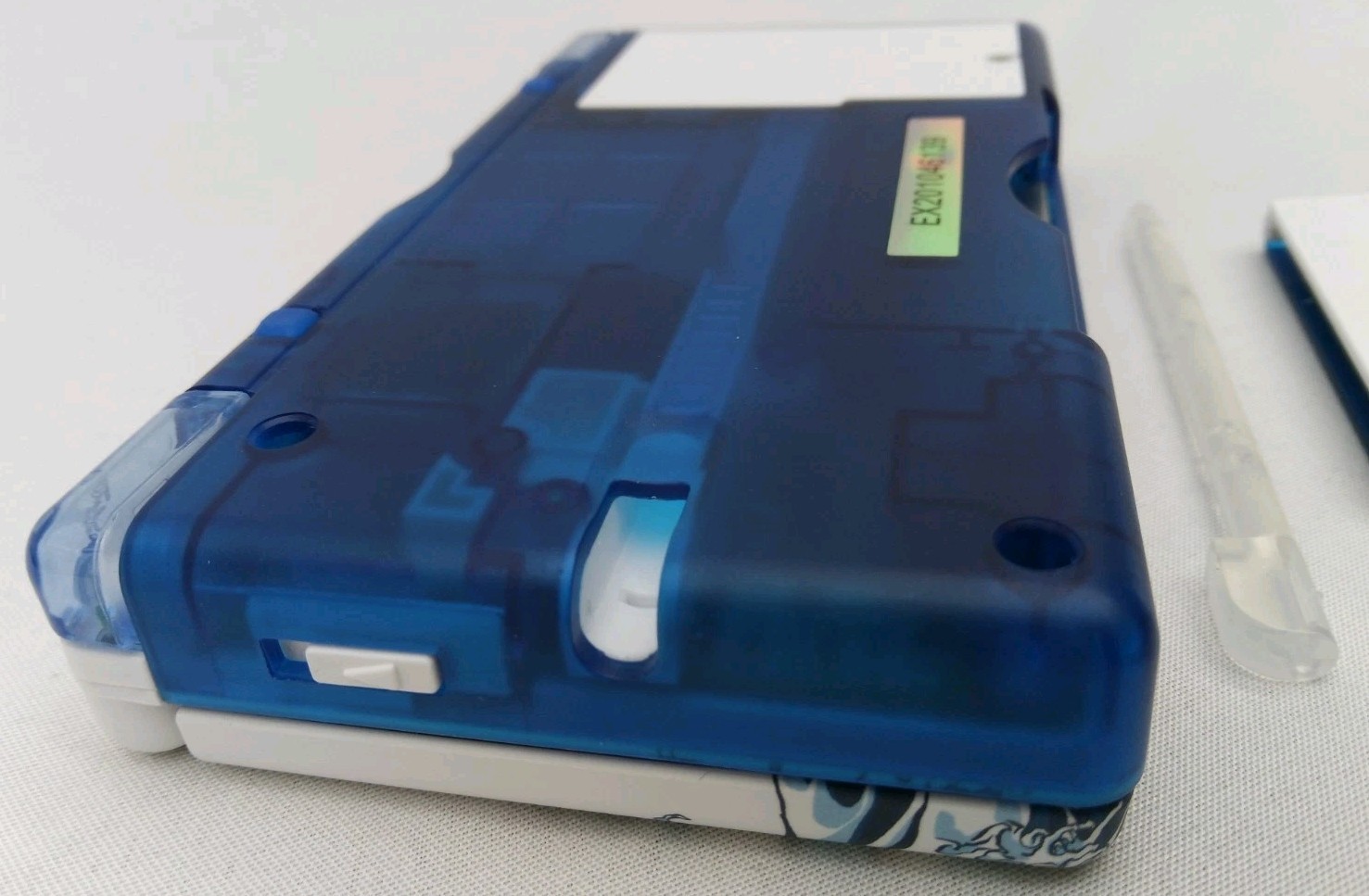 Nintendo DS Lite ReShell Deep Blue Wave Pink USB Cable Gameboy Advance GBA Nice