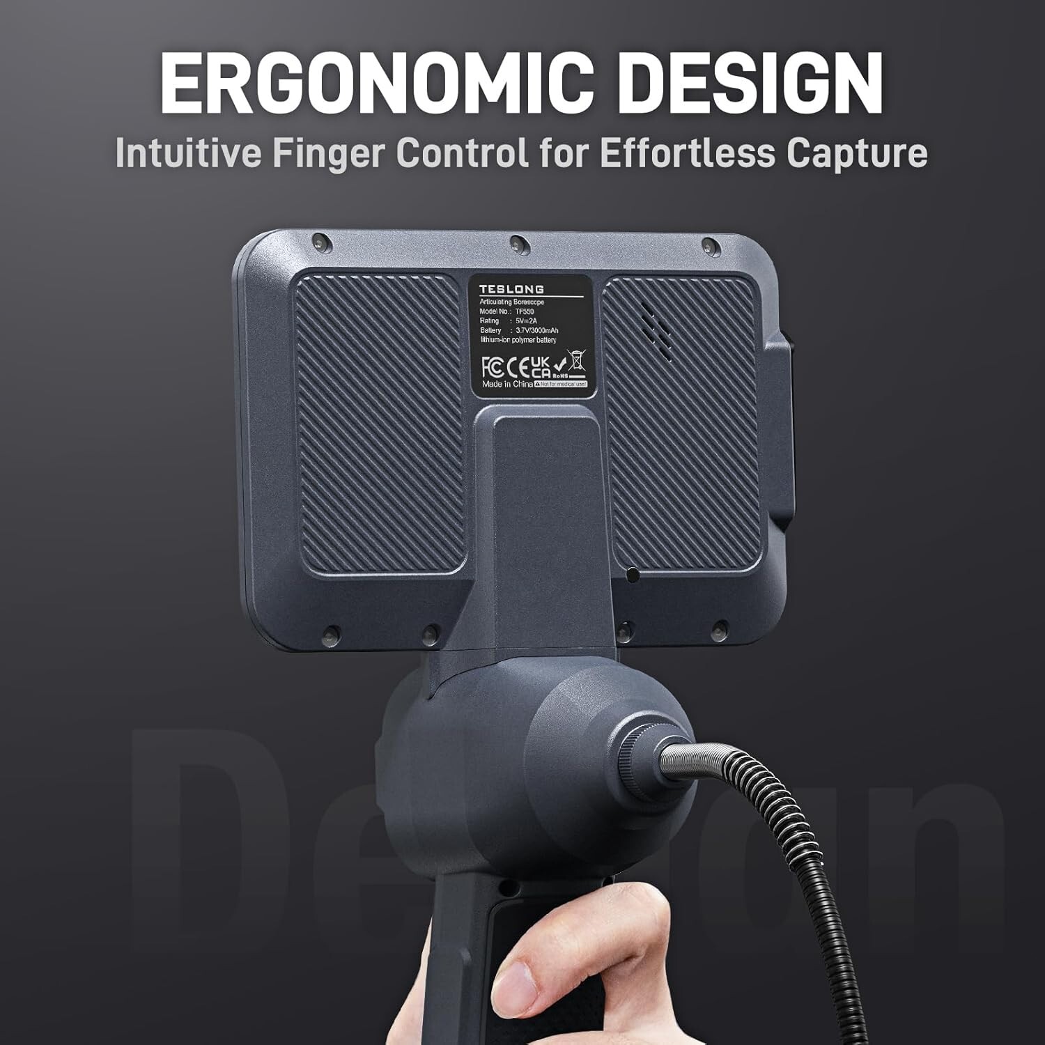 360° Joystick Articulation Borescope Inspection Camera Industrial Endoscope