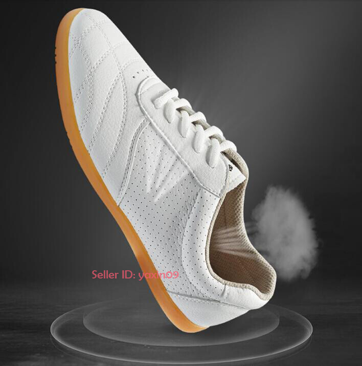 Leather Karate Taekwondo Breathable Athletic Shoes Tai Chi Boys Men Women Wu Shu