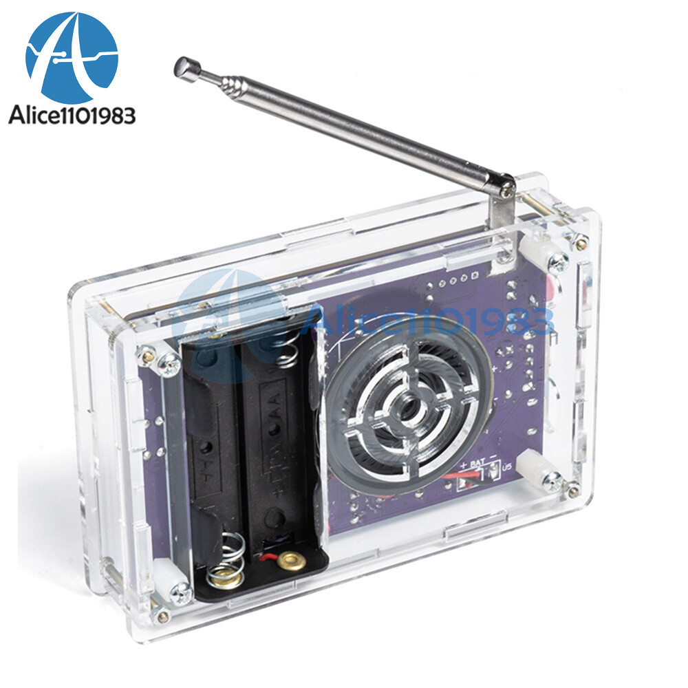HU-017A RDA5807S FM Radio Kit Set Electronic DIY Kit 87-108MHz with Shell