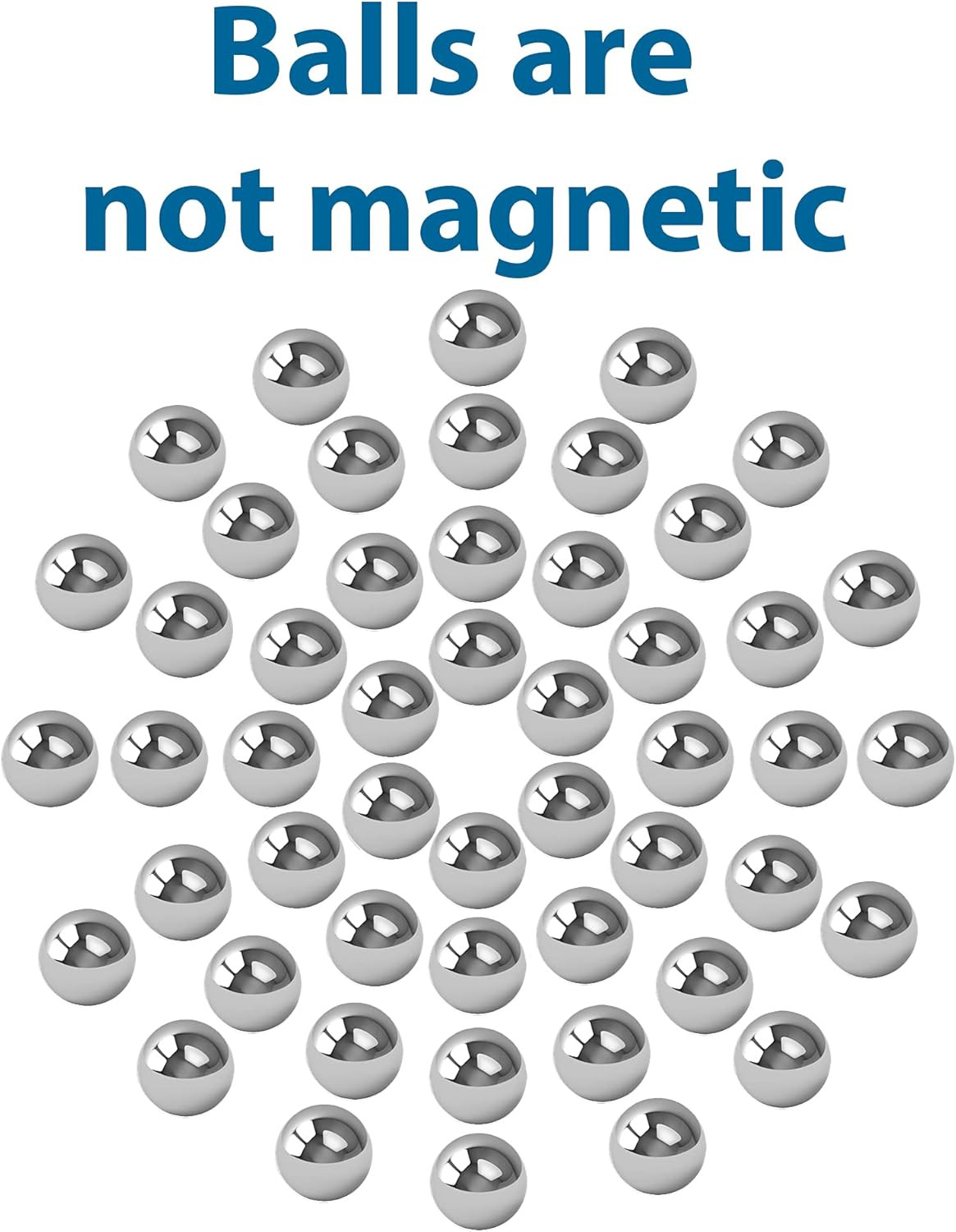Replacement Balls for Crossfire Game - 9Mm Balls - 50 Pack (Non-Magnetic)