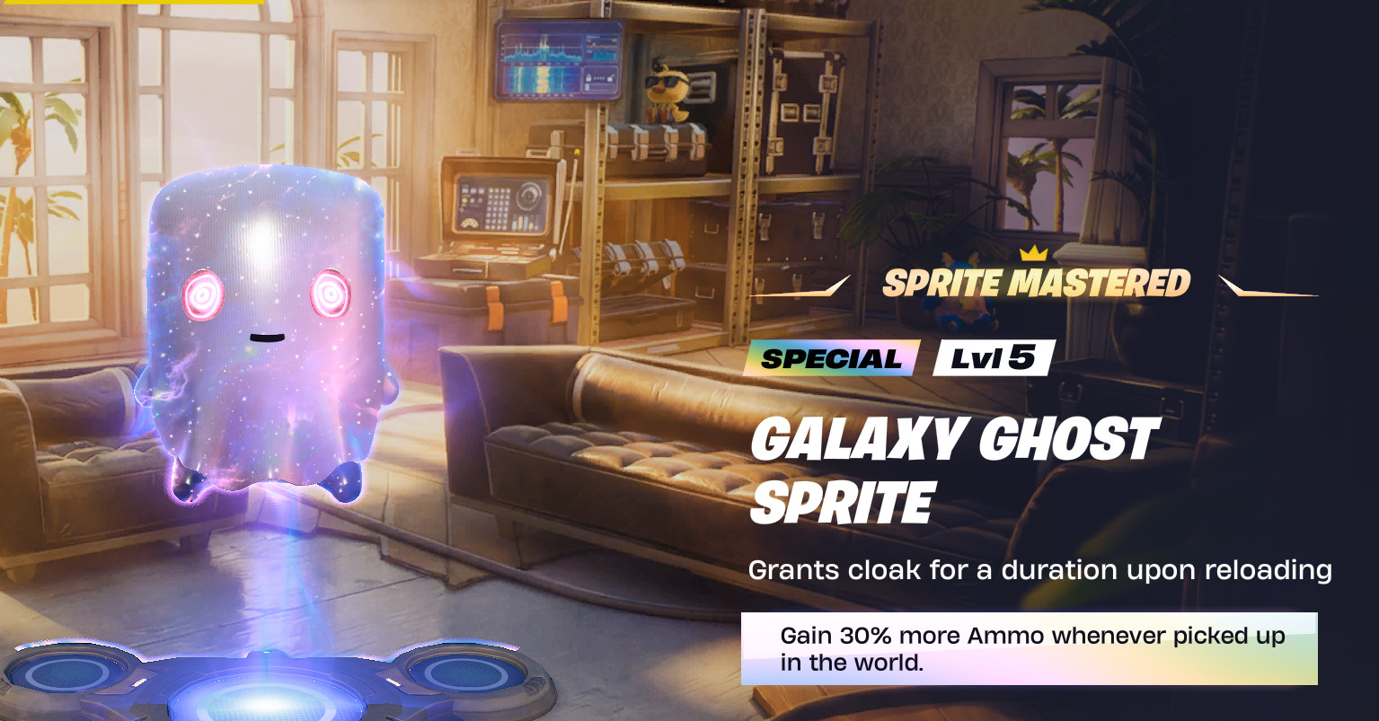 GALAXY GHOST SPRITE BOT LOBBY I (CHEAPEST MASTERED) Back-bling ready