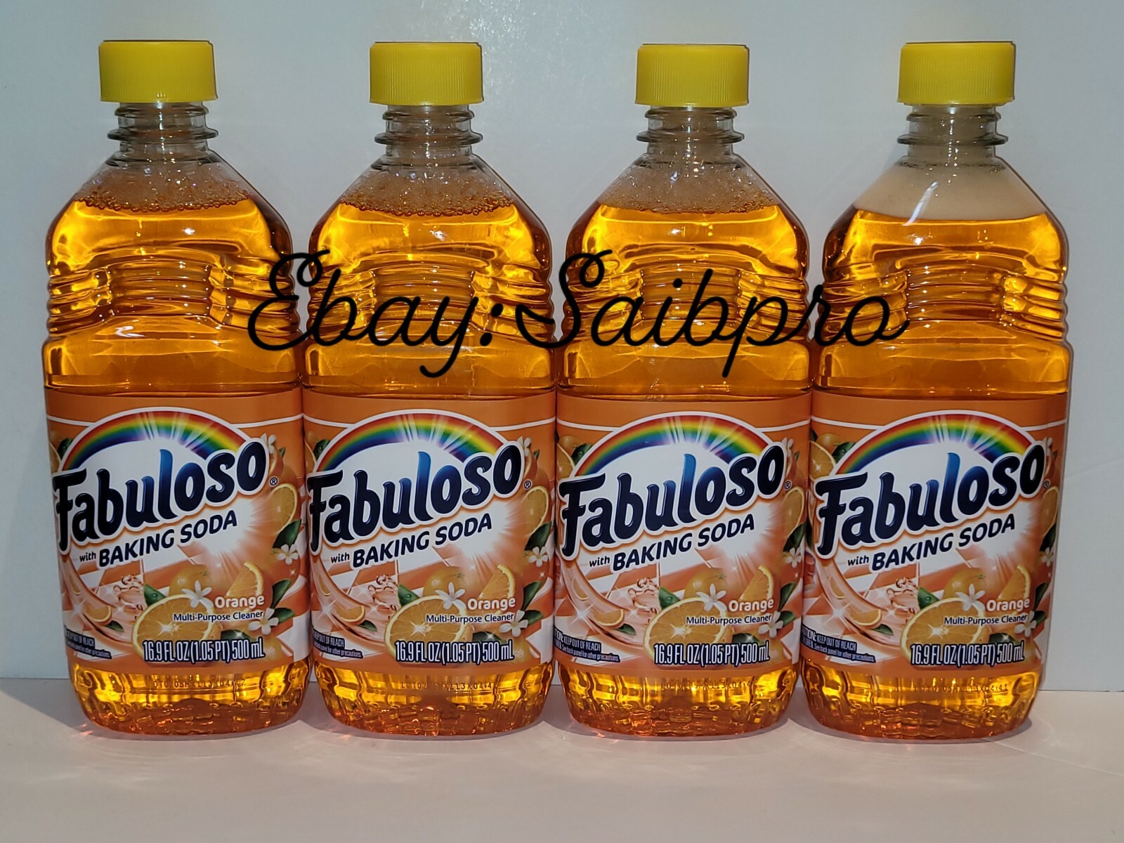Lot Of 10 Fabuloso with Baking Soda Multi-Purpose Cleaner Orange 16.9 oz