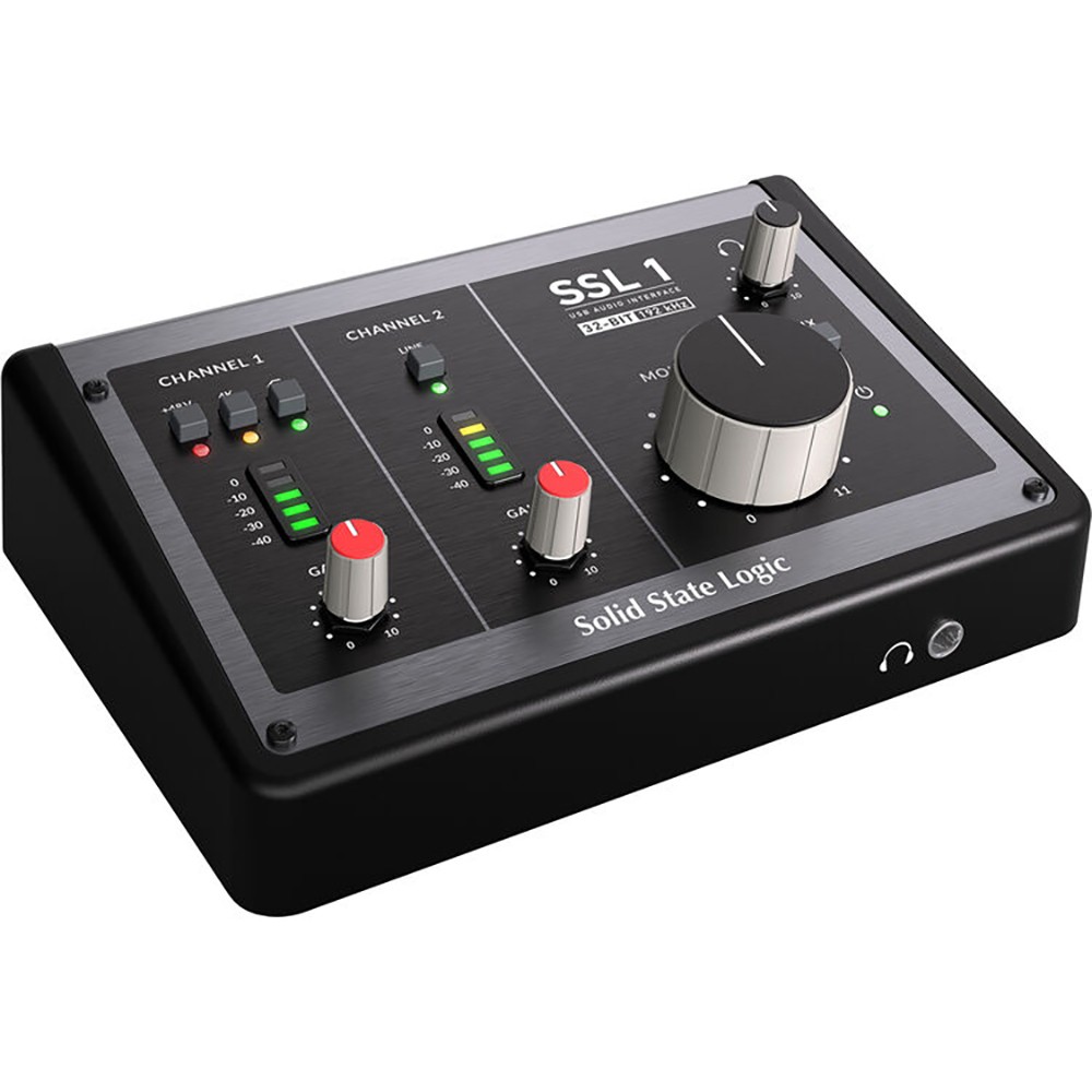 Solid State Logic SSL 2 USB-C Audio Interface Bundle w/ Headphones, XLR