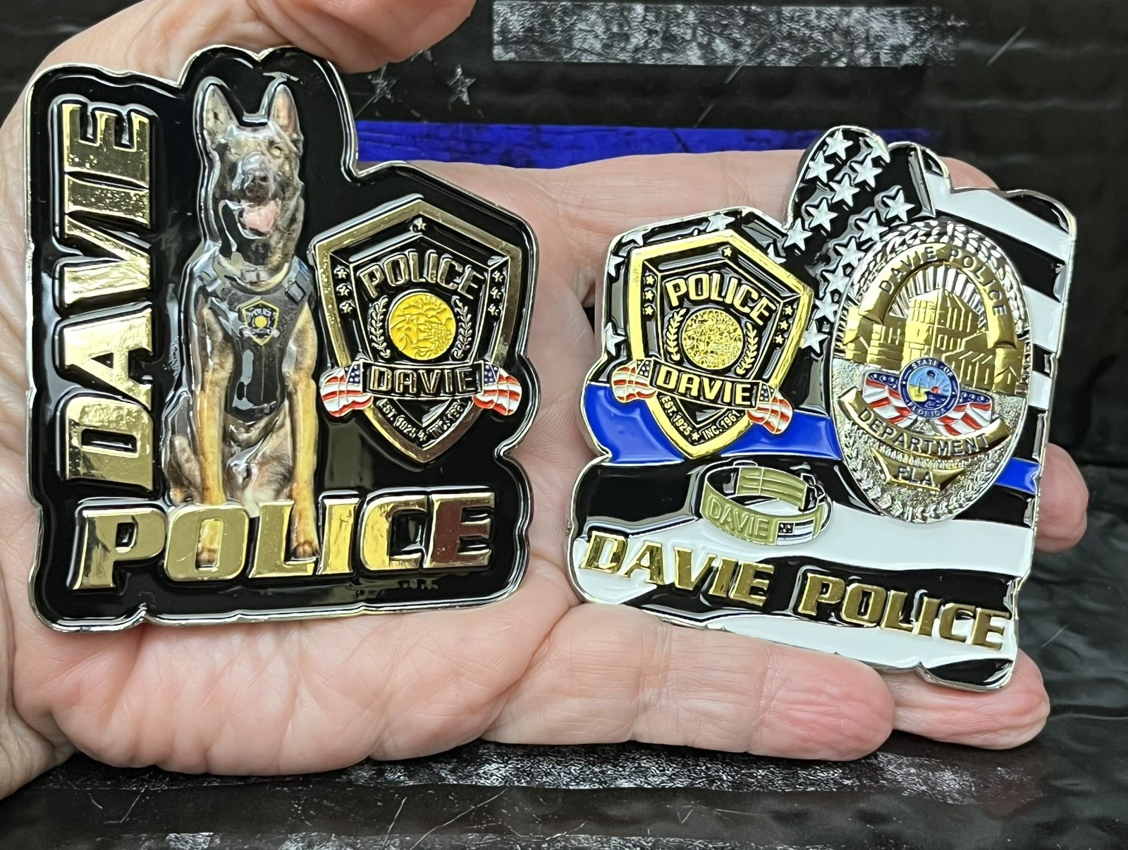 Davie Police Department K9 Challenge Coin