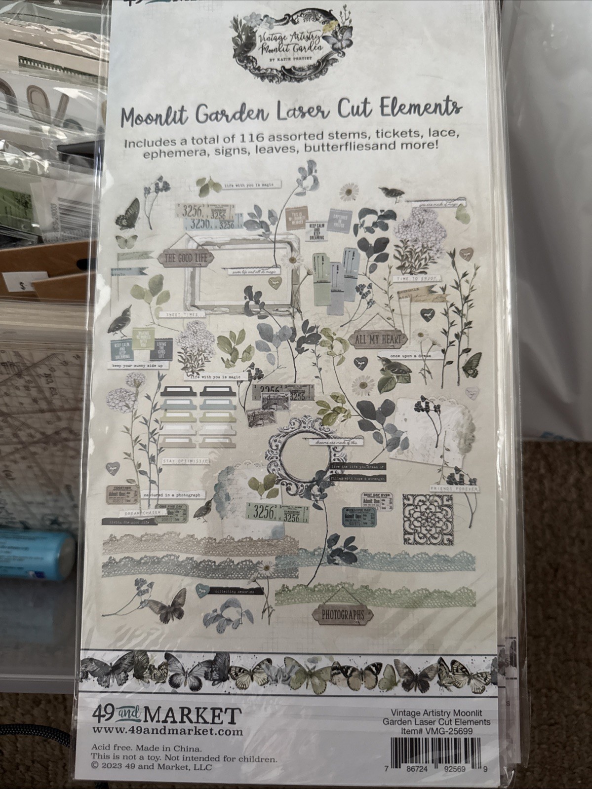 49 & Market Moonlit Garden Laser Cut Elements