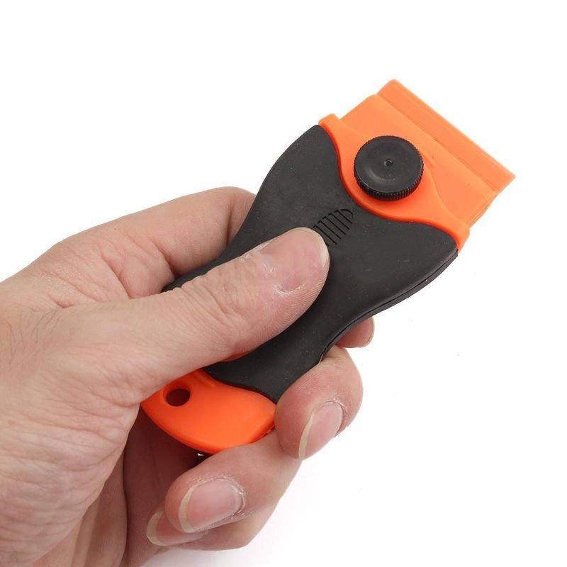 Razor Blade Scraper Removal Tool +100 1.5'' Plastic Double Edged Blades Hand Set