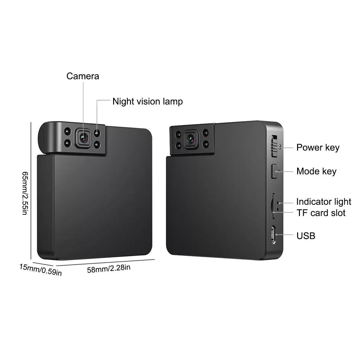 2025 Smart Mini WiFi Camera Wireless 1080P HD Night Cam Home Security