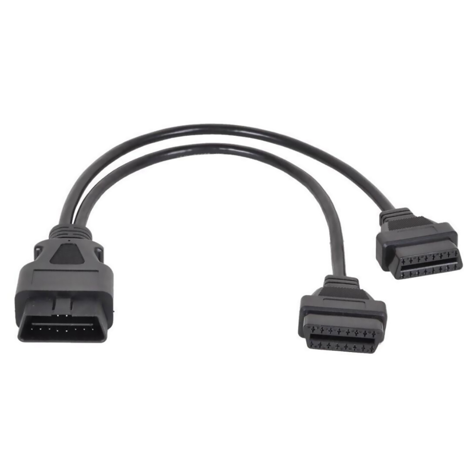 OBD2 OBDII Splitter Extension Cable 16pin Male to Dual Female Y Cable 30cm (1ft)