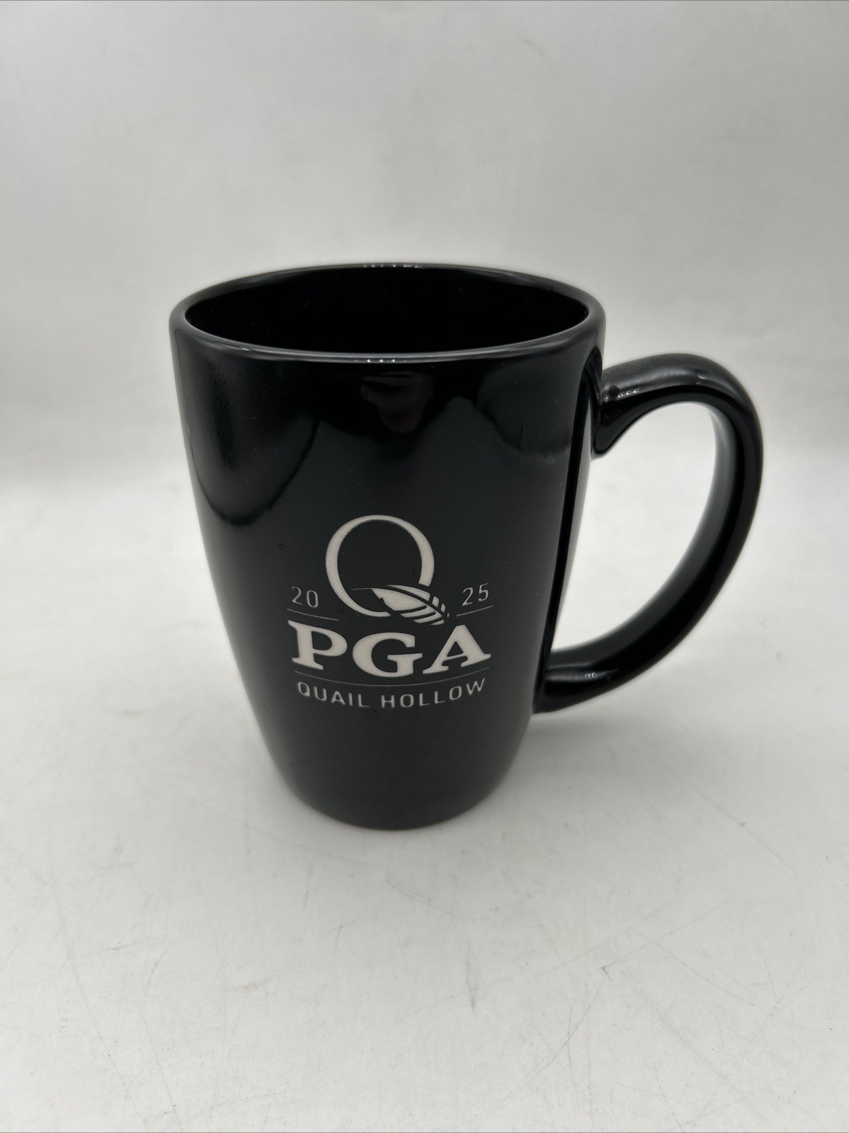PGA Championship 2025 Quail Hollow Black Coffee Mug - New With tags