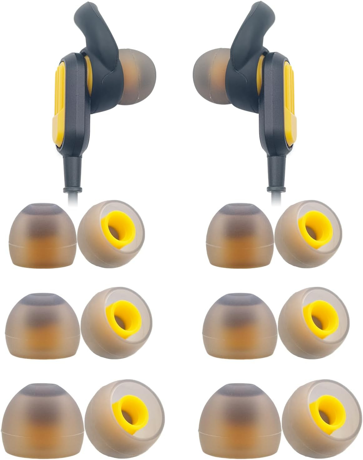 Replacement Silicone Ear Tips for DEWALT Neckband Headphones, Not for DEWALT Tru