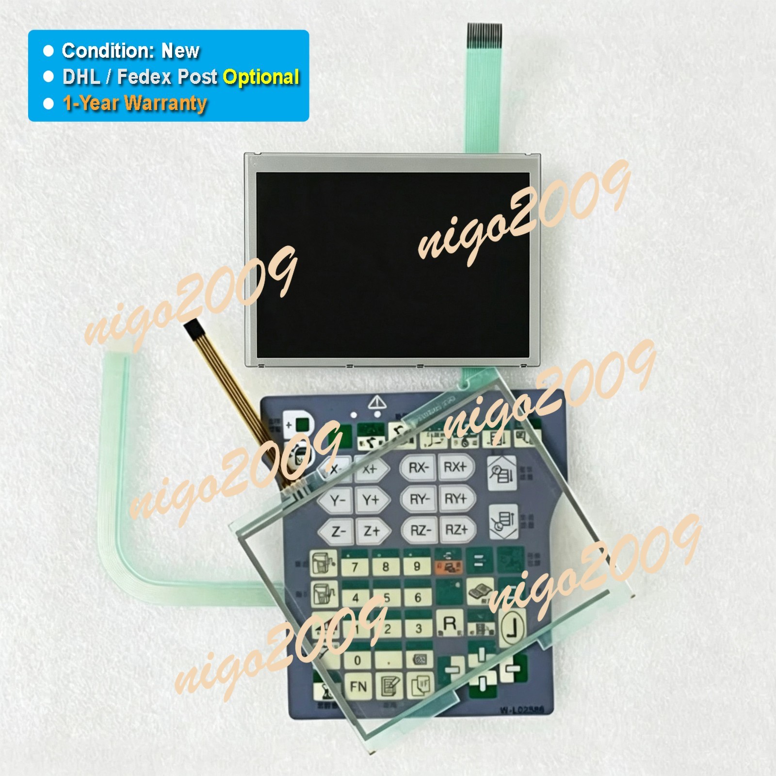 Touch ScreenW-L02140 LCD Display100-1905 Membrane W-L02586 for OTC FDTPDSJN-3L08