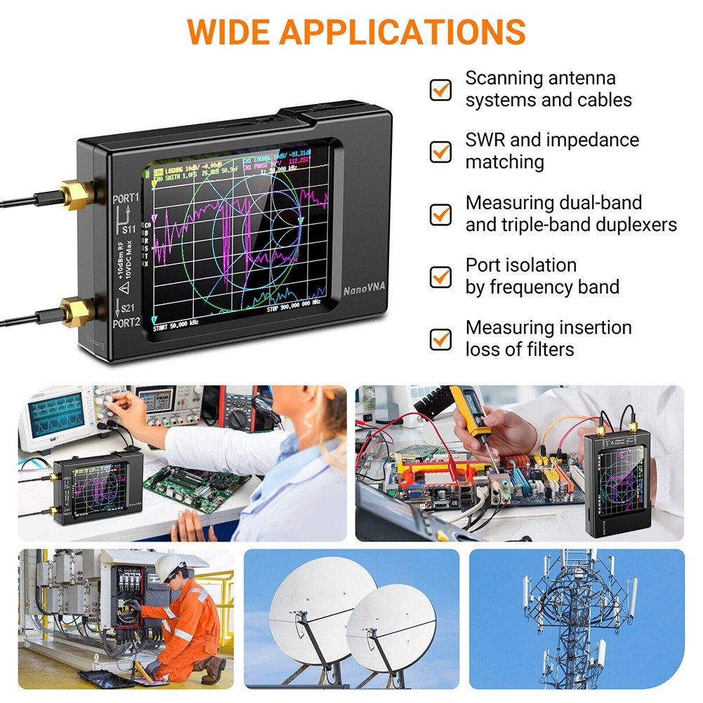 Vector Network Analyzer VHF UHF HF 10KHz-1.5GHz-Analyzer