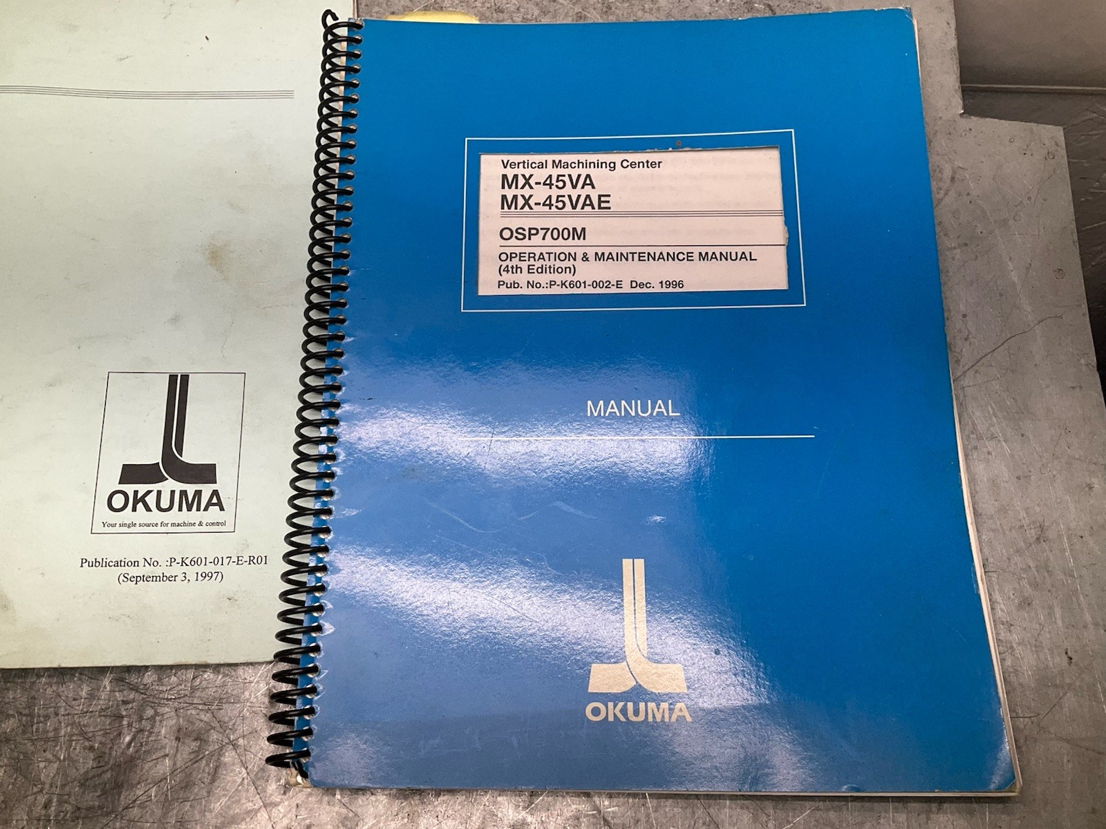 Okuma MX-45VAE OSP7000M OSP700M Manuals 12ea