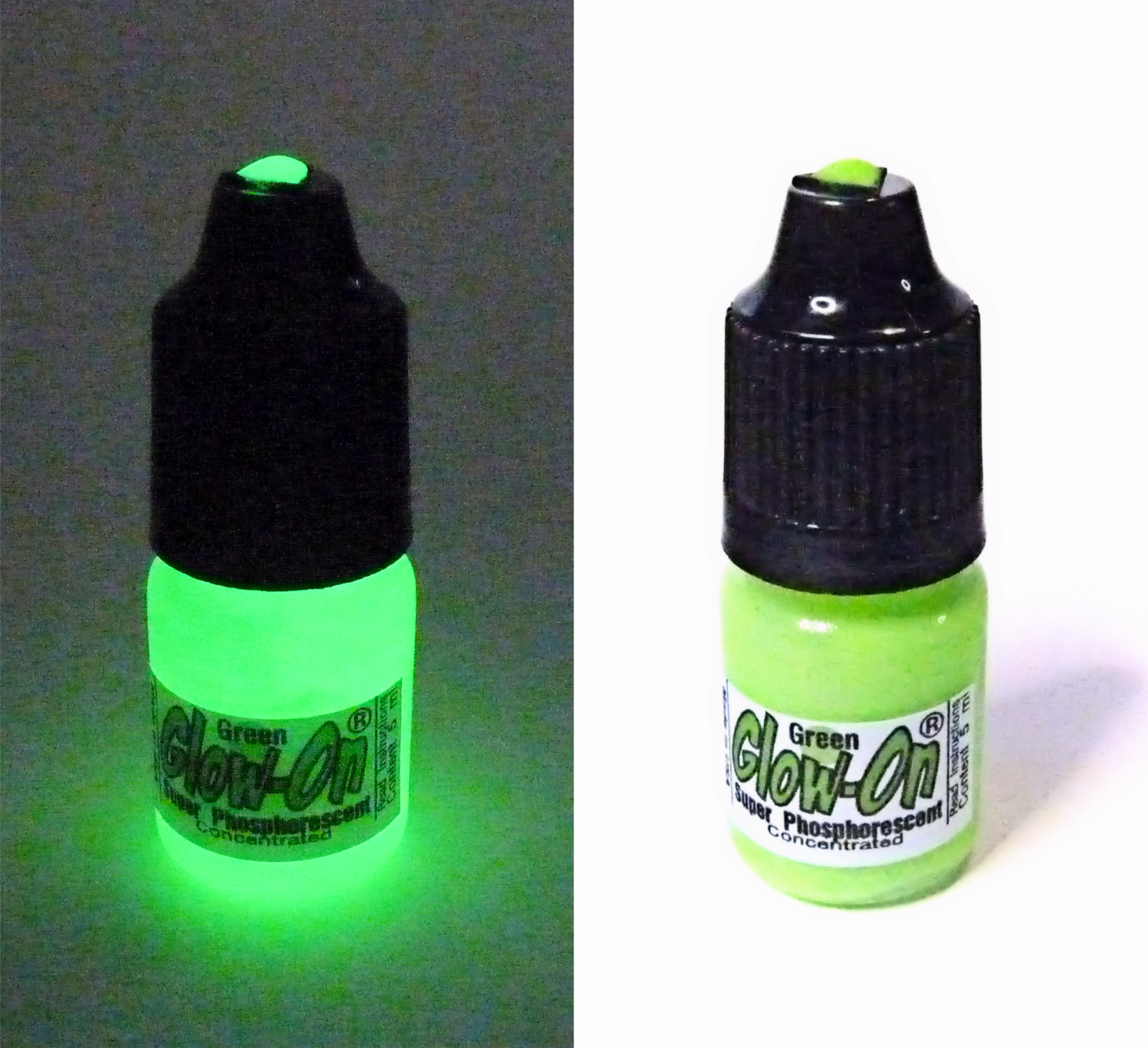 Glow-On GREEN For Gun Sights, Fishing Lures W/Tip Applicator 5 ml vial