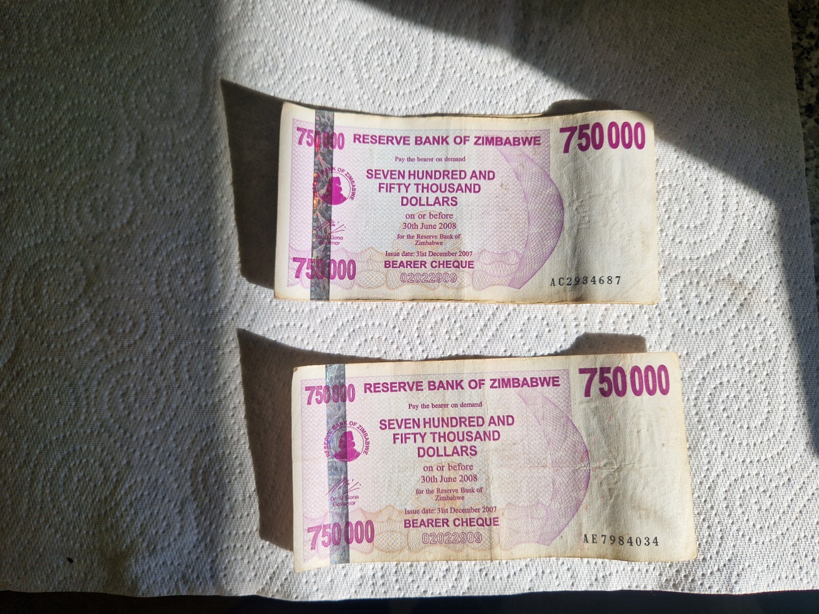 zimbabwe banknotes