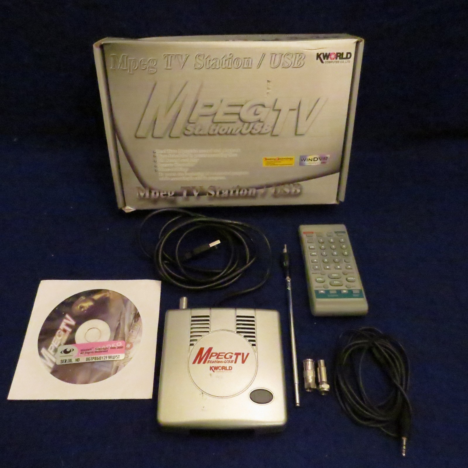 Kworld MPEG TV Station USB Box KW-TVUSB506RF-PRO SEE PICS