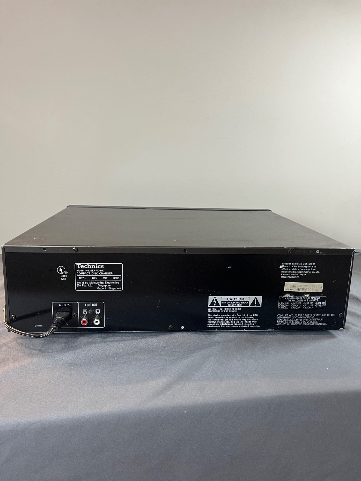 Working Technics SL-PD687 Japan MASH 5-Disc Changer CD Player