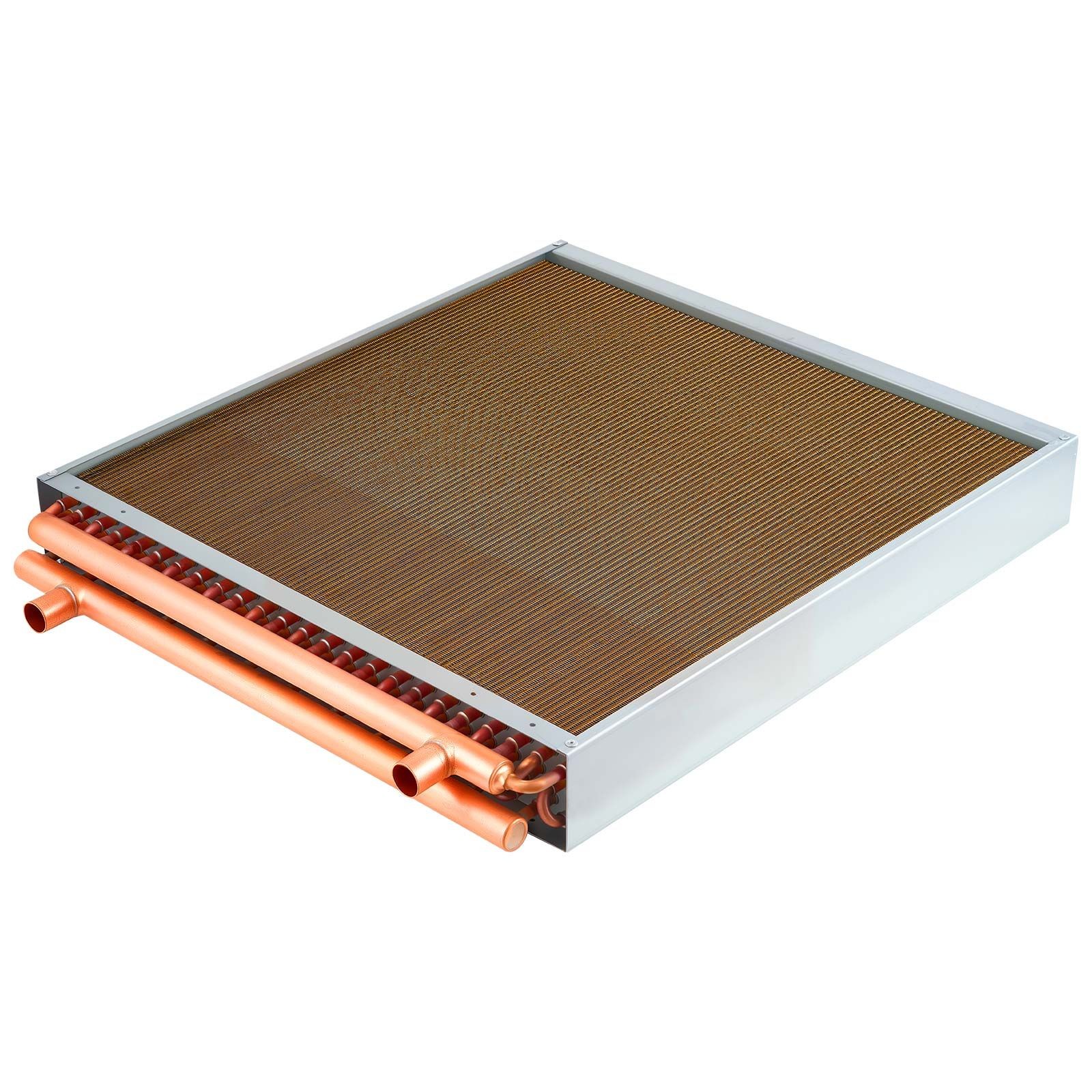 Water to Air Heat Exchanger, 24 x 24 in Finned Tube HVAC Heat Exchanger Coil