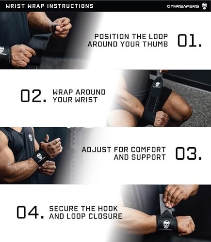 Professional Weightlifting Wrist Wraps 18" - Heavy Duty Support for Powerlifting