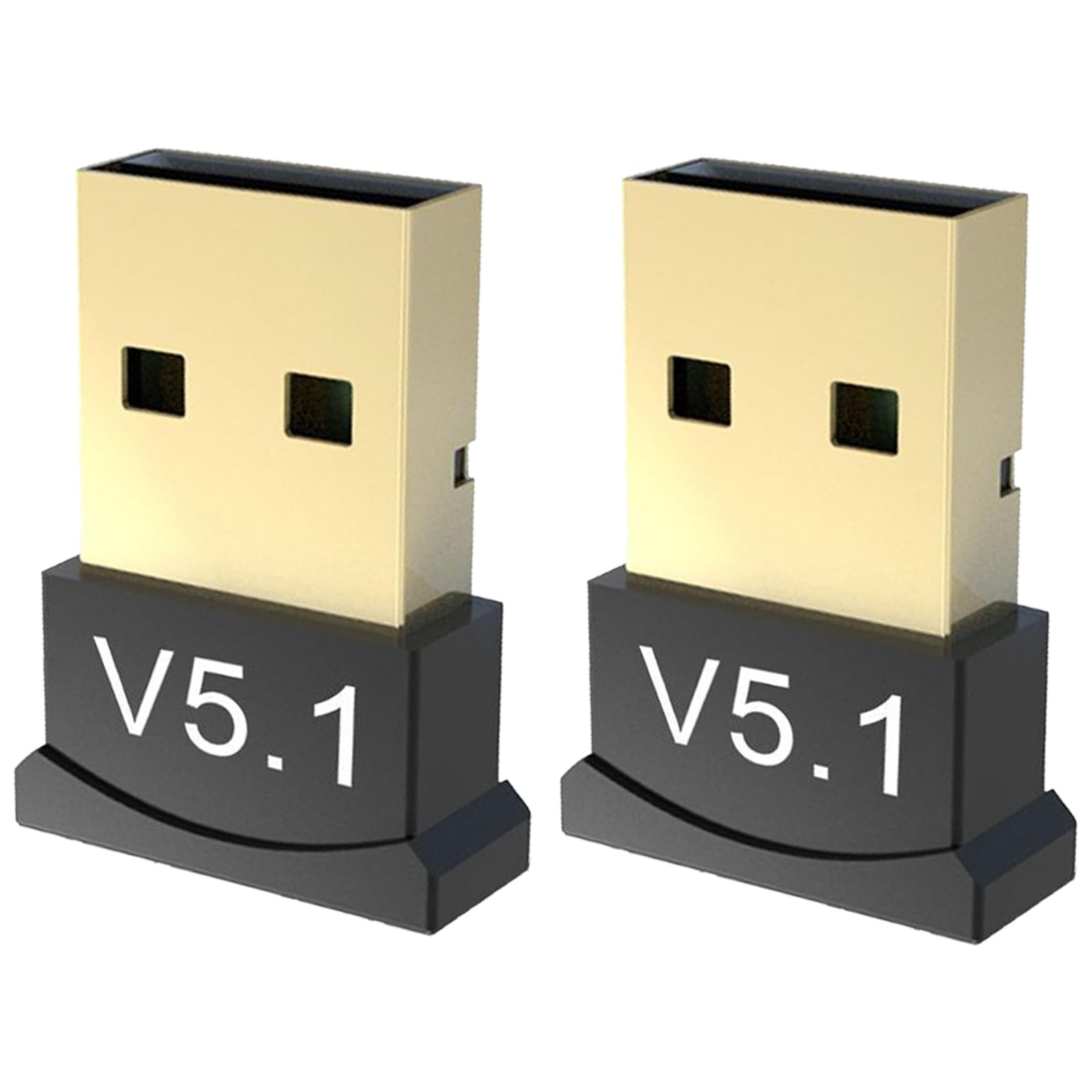 2 Pack Bluetooth 5.1 EDR USB Adapter for PC Receiver - 2Pack-BT5.1