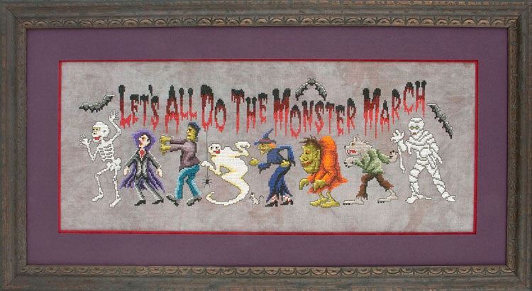Monster March GP-147 by Glendon Place cross stitch pattern