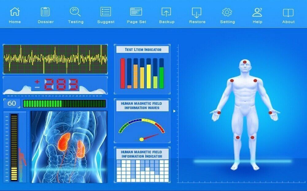 Newest Version Quantum Magnetic Resonance Body Analyzer English &Spanish Sofware