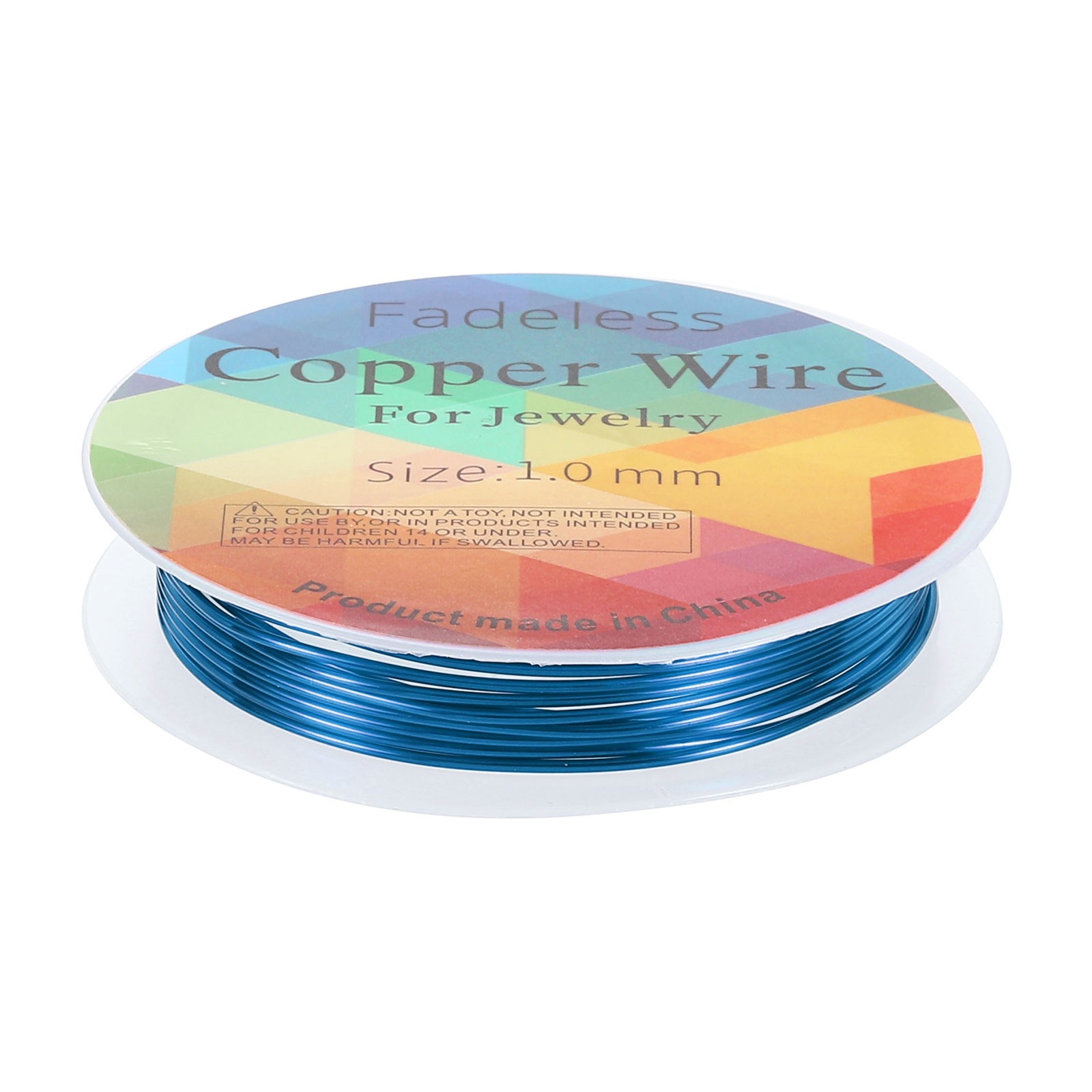 Jewelry Wire 5ft 18 Gauge Brass Craft Jewelry Wrapping Wire, Blue
